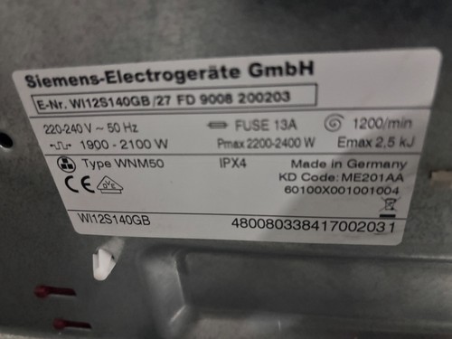 Siemens iq300 7kg washing - 7kg,